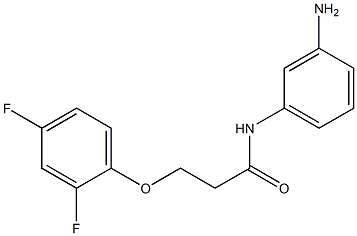 N-(3-aminophenyl)-3-(2,4-difluorophenoxy)propanamide Structure