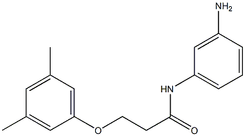 N-(3-aminophenyl)-3-(3,5-dimethylphenoxy)propanamide 구조식 이미지