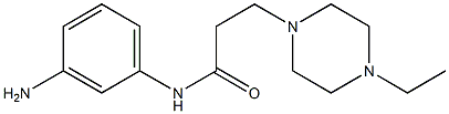 N-(3-aminophenyl)-3-(4-ethylpiperazin-1-yl)propanamide 구조식 이미지