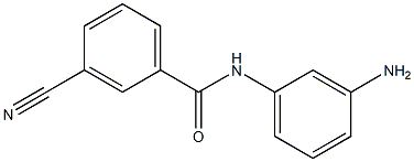 N-(3-aminophenyl)-3-cyanobenzamide 구조식 이미지