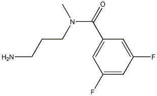 N-(3-aminopropyl)-3,5-difluoro-N-methylbenzamide Structure