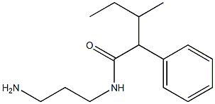 N-(3-aminopropyl)-3-methyl-2-phenylpentanamide Structure