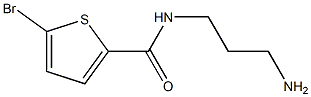N-(3-aminopropyl)-5-bromothiophene-2-carboxamide Structure