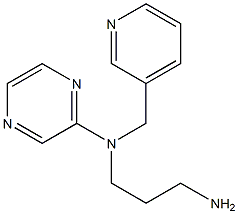 N-(3-aminopropyl)-N-(pyridin-3-ylmethyl)pyrazin-2-amine 구조식 이미지