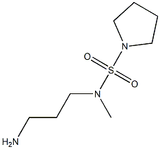 N-(3-aminopropyl)-N-methylpyrrolidine-1-sulfonamide 구조식 이미지