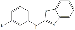 N-(3-bromophenyl)-1,3-benzothiazol-2-amine 구조식 이미지