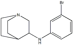 N-(3-bromophenyl)-1-azabicyclo[2.2.2]octan-3-amine Structure