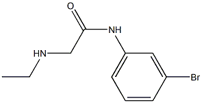 N-(3-bromophenyl)-2-(ethylamino)acetamide 구조식 이미지