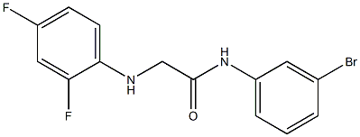 N-(3-bromophenyl)-2-[(2,4-difluorophenyl)amino]acetamide Structure