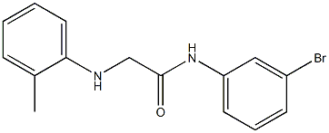 N-(3-bromophenyl)-2-[(2-methylphenyl)amino]acetamide 구조식 이미지