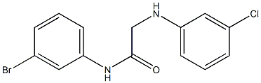 N-(3-bromophenyl)-2-[(3-chlorophenyl)amino]acetamide 구조식 이미지