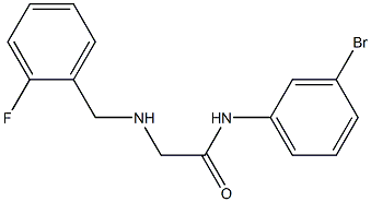 N-(3-bromophenyl)-2-{[(2-fluorophenyl)methyl]amino}acetamide 구조식 이미지