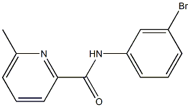 N-(3-bromophenyl)-6-methylpyridine-2-carboxamide 구조식 이미지