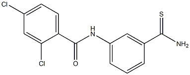 N-(3-carbamothioylphenyl)-2,4-dichlorobenzamide 구조식 이미지