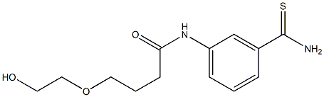 N-(3-carbamothioylphenyl)-4-(2-hydroxyethoxy)butanamide Structure