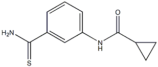 N-(3-carbamothioylphenyl)cyclopropanecarboxamide 구조식 이미지