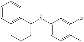 N-(3-chloro-4-methylphenyl)-1,2,3,4-tetrahydronaphthalen-1-amine 구조식 이미지