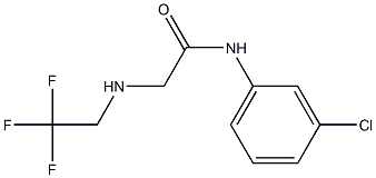 N-(3-chlorophenyl)-2-[(2,2,2-trifluoroethyl)amino]acetamide 구조식 이미지