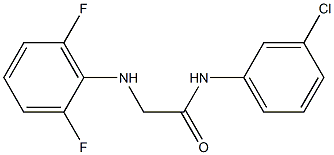 N-(3-chlorophenyl)-2-[(2,6-difluorophenyl)amino]acetamide 구조식 이미지