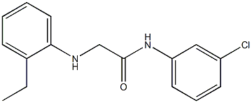 N-(3-chlorophenyl)-2-[(2-ethylphenyl)amino]acetamide Structure