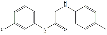 N-(3-chlorophenyl)-2-[(4-methylphenyl)amino]acetamide 구조식 이미지