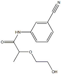 N-(3-cyanophenyl)-2-(2-hydroxyethoxy)propanamide 구조식 이미지