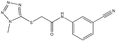 N-(3-cyanophenyl)-2-[(1-methyl-1H-1,2,3,4-tetrazol-5-yl)sulfanyl]acetamide Structure