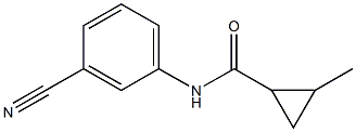 N-(3-cyanophenyl)-2-methylcyclopropanecarboxamide Structure