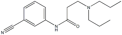 N-(3-cyanophenyl)-3-(dipropylamino)propanamide 구조식 이미지