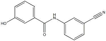 N-(3-cyanophenyl)-3-hydroxybenzamide Structure