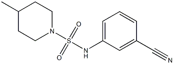 N-(3-cyanophenyl)-4-methylpiperidine-1-sulfonamide Structure