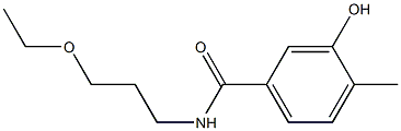 N-(3-ethoxypropyl)-3-hydroxy-4-methylbenzamide Structure