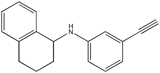 N-(3-ethynylphenyl)-1,2,3,4-tetrahydronaphthalen-1-amine 구조식 이미지