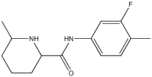 N-(3-fluoro-4-methylphenyl)-6-methylpiperidine-2-carboxamide Structure