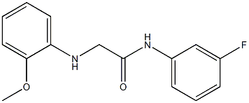 N-(3-fluorophenyl)-2-[(2-methoxyphenyl)amino]acetamide 구조식 이미지