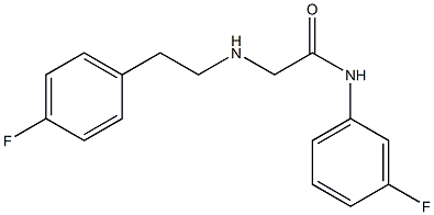 N-(3-fluorophenyl)-2-{[2-(4-fluorophenyl)ethyl]amino}acetamide Structure