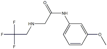 N-(3-methoxyphenyl)-2-[(2,2,2-trifluoroethyl)amino]acetamide 구조식 이미지