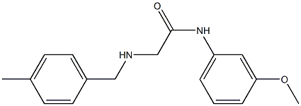 N-(3-methoxyphenyl)-2-{[(4-methylphenyl)methyl]amino}acetamide 구조식 이미지