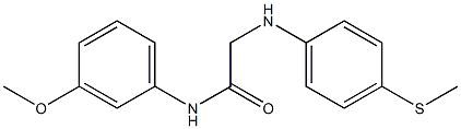 N-(3-methoxyphenyl)-2-{[4-(methylsulfanyl)phenyl]amino}acetamide 구조식 이미지
