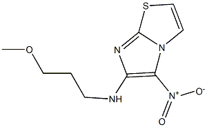 N-(3-methoxypropyl)-5-nitroimidazo[2,1-b][1,3]thiazol-6-amine 구조식 이미지