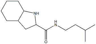 N-(3-methylbutyl)octahydro-1H-indole-2-carboxamide 구조식 이미지