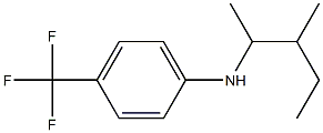 N-(3-methylpentan-2-yl)-4-(trifluoromethyl)aniline Structure