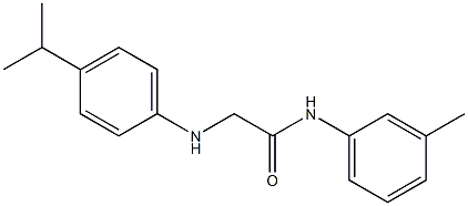 N-(3-methylphenyl)-2-{[4-(propan-2-yl)phenyl]amino}acetamide 구조식 이미지