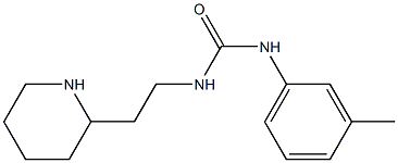 N-(3-methylphenyl)-N'-(2-piperidin-2-ylethyl)urea Structure