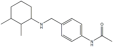 N-(4-{[(2,3-dimethylcyclohexyl)amino]methyl}phenyl)acetamide 구조식 이미지