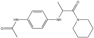 N-(4-{[1-oxo-1-(piperidin-1-yl)propan-2-yl]amino}phenyl)acetamide 구조식 이미지