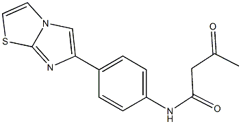 N-(4-{imidazo[2,1-b][1,3]thiazol-6-yl}phenyl)-3-oxobutanamide Structure