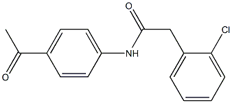 N-(4-acetylphenyl)-2-(2-chlorophenyl)acetamide Structure