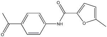 N-(4-acetylphenyl)-5-methylfuran-2-carboxamide 구조식 이미지