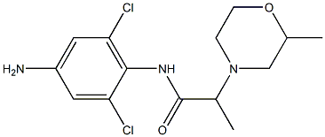 N-(4-amino-2,6-dichlorophenyl)-2-(2-methylmorpholin-4-yl)propanamide 구조식 이미지